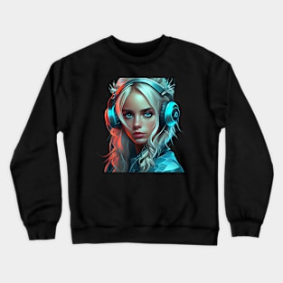 Techno Girl Crewneck Sweatshirt